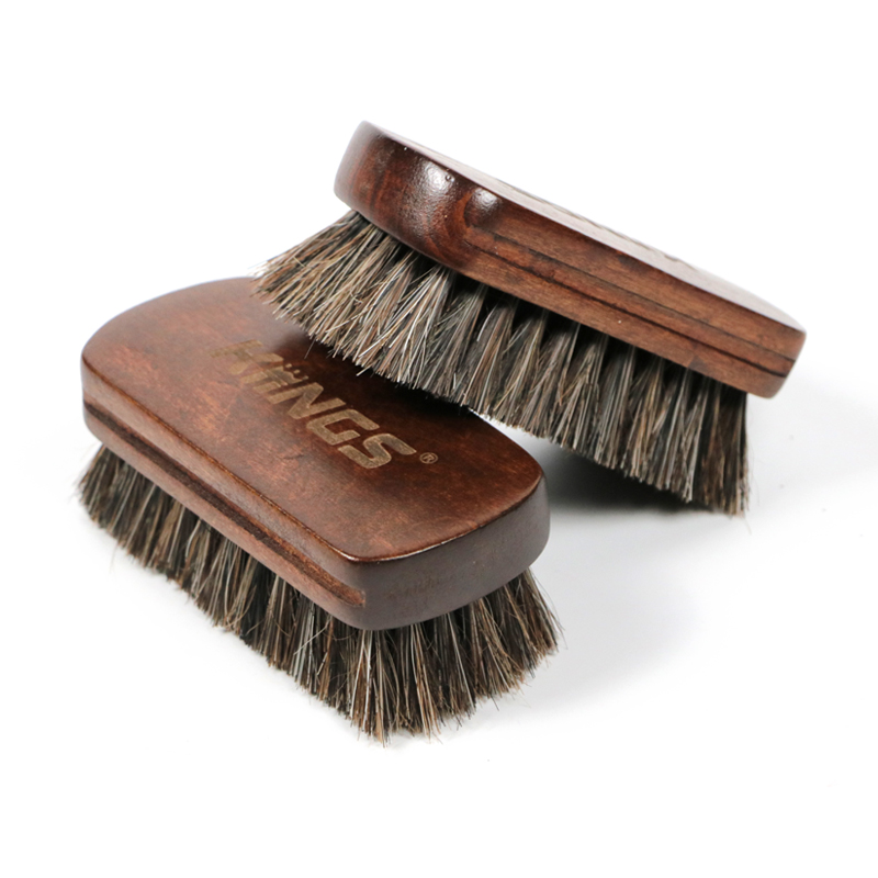 Small wooden horse hair brush T637